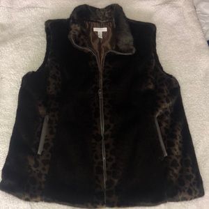 Faux fur vest